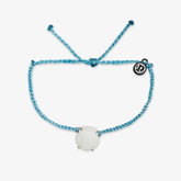 Grande Shell Silver Bracelet Crystal Blue