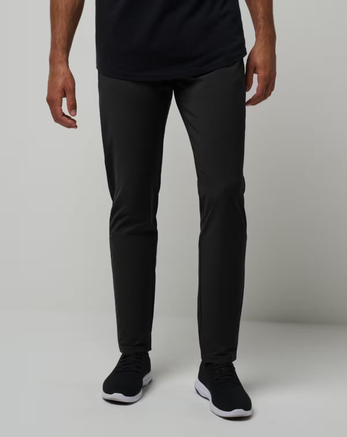 Men's black chino pants from TravisMathew.