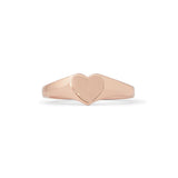 Pura Vida Heart Signet Ring Rose Gold - Size 6