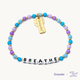 Little Words Project Breathe Turquoise Blue S/M Bracelet