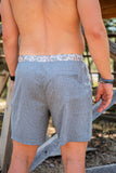 Burlebo Athletic Short - Grizzly Grey - Classic Deer Camo Liner