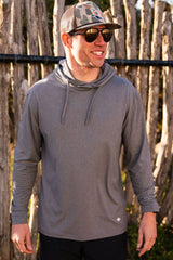 Burlebo Performance Hoodie - Dark Heather Grey