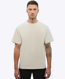 Men's short sleeve t-shirt from CUTS Clothing in the color Sand Dune.