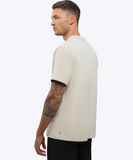 Men's short sleeve t-shirt from CUTS Clothing in the color Sand Dune.