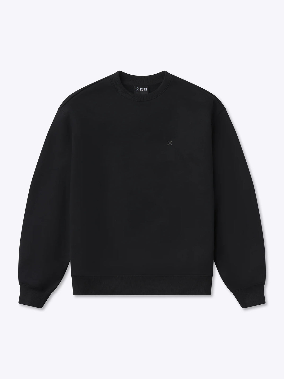 Mens Divine Fleece Pullover in the color black from the brand, CUTS.