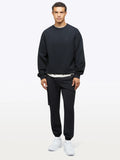 Mens Divine Fleece Pullover in the color black from the brand, CUTS.