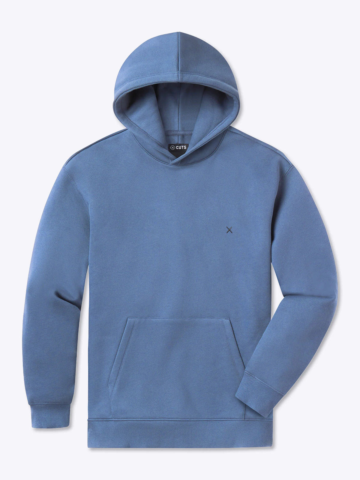 CUTS Mens Divine Fleece Hoodie IN THE COLOR ATLANTIC.