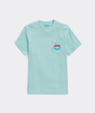 A crab dip shirt from Vineyard Vines in the color blue.