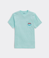 A crab dip shirt from Vineyard Vines in the color blue.