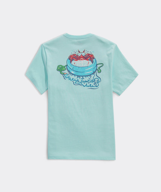A crab dip shirt from Vineyard Vines in the color blue. 1680