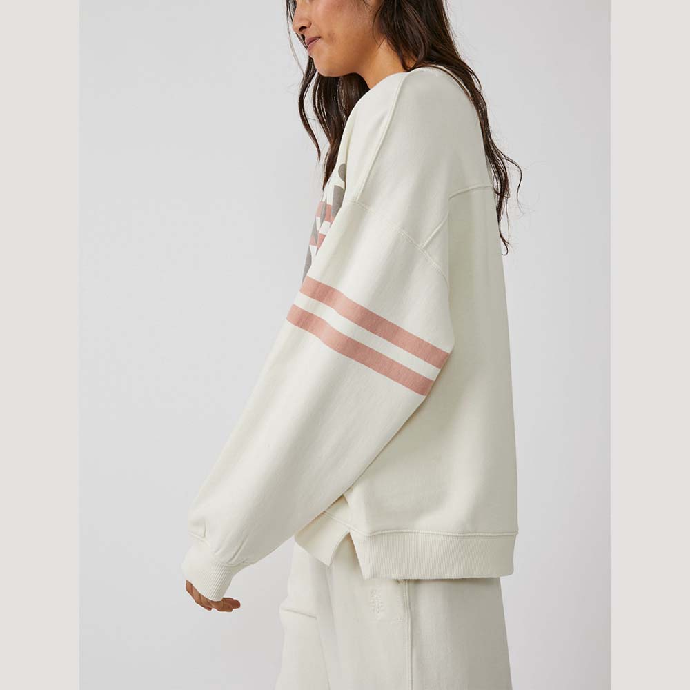 Free People All Star Pullover Logo | White Combo