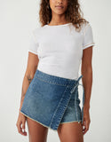 Free People Emmy Denim Skort