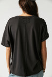 Free People Nina Tee in Black