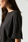 Free People Nina Tee in Black