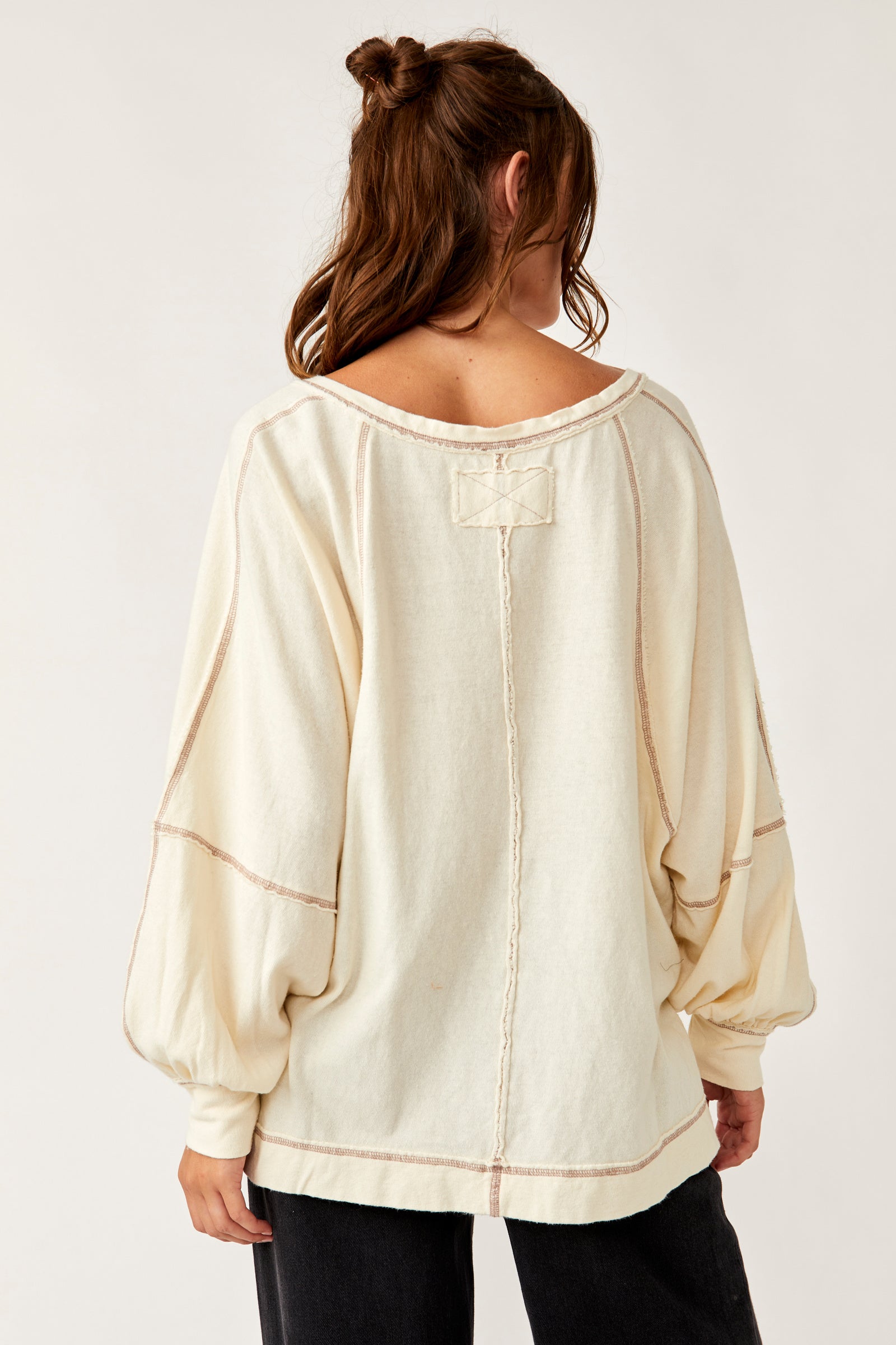 Free People Wish I Knew Tee in Ivory