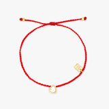 Dainty Heart Bead Gold - Pura Vida Front View