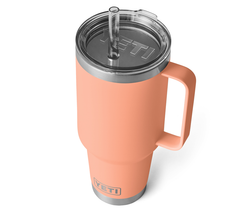 YETI Rambler 42 oz Straw Mug in the color low country peach.