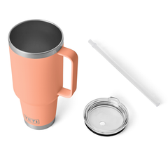 YETI Rambler 42 oz Straw Mug in the color low country peach.