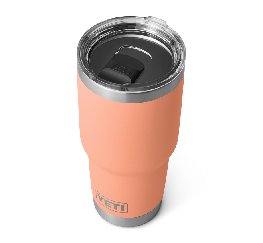 YETI Rambler 30 oz Tumbler With Magslider Lid in the color Low Country Peach.