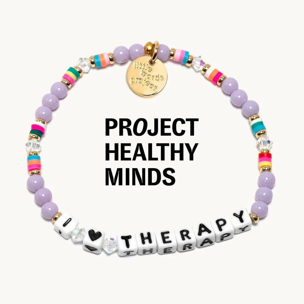 I Heart Therapy Project Healthy Minds Bracelet  from Little Words Project.