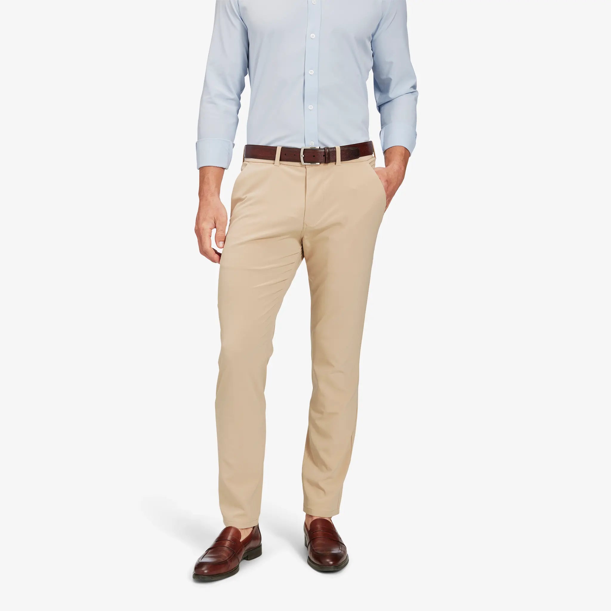 Mizzen+Main Helmsman Chino Pant in Khaki Solid.