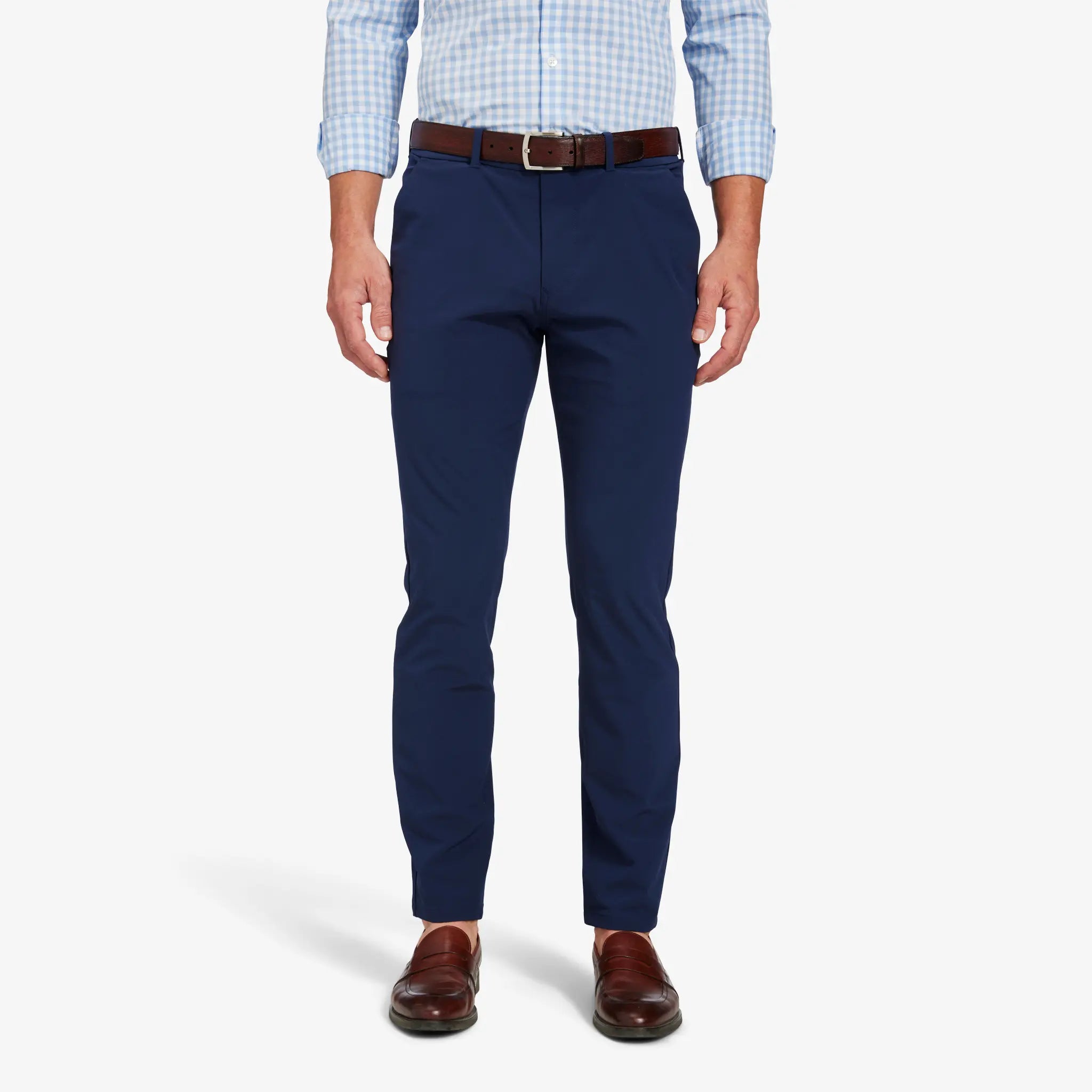 Mizzen+Main Helmsman Chino Pant in Navy Solid.