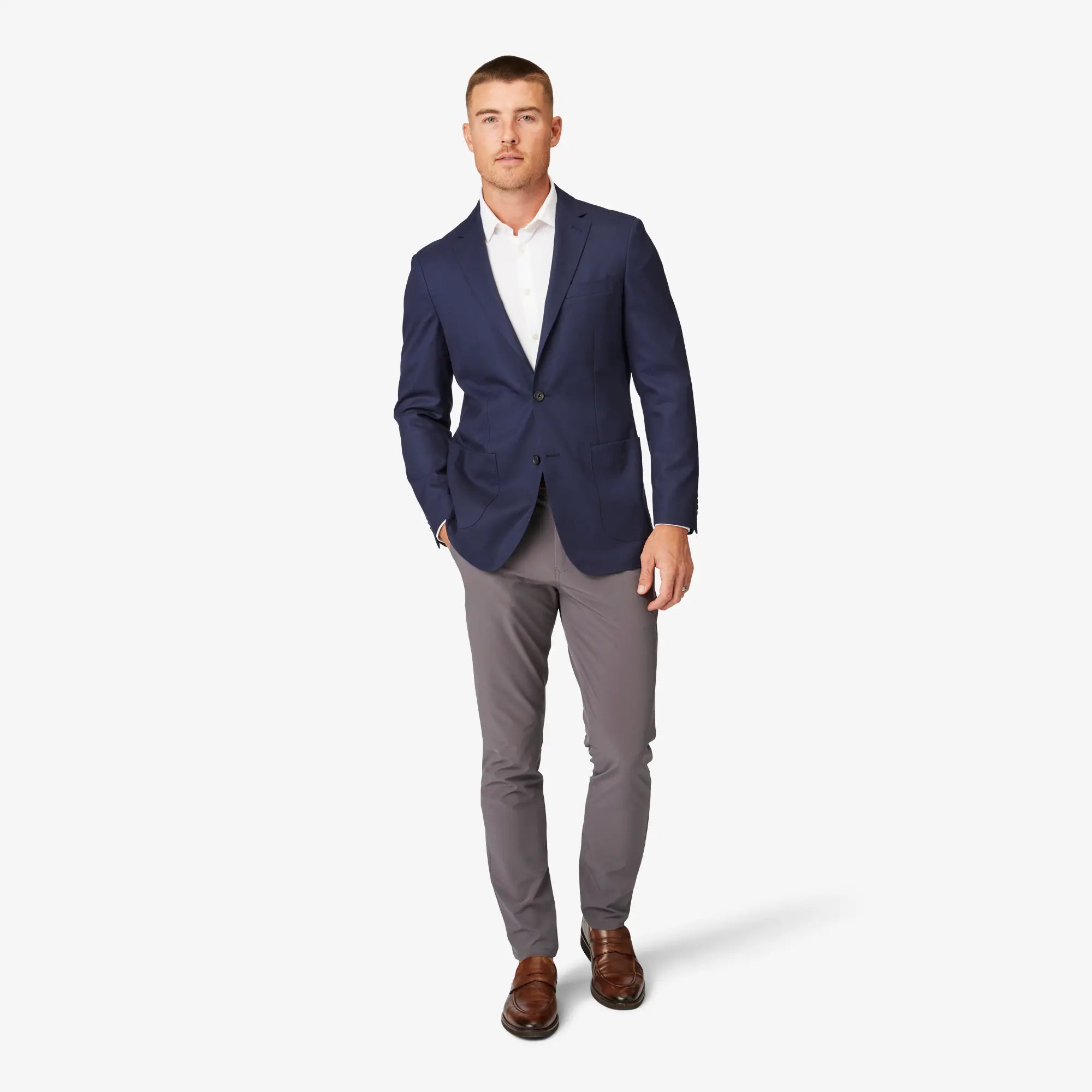 MIZZEN + MAIN LAVELLE BLAZER in color Navy Blue.