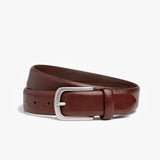 Men's brown leather belt from Mizzen+Main.