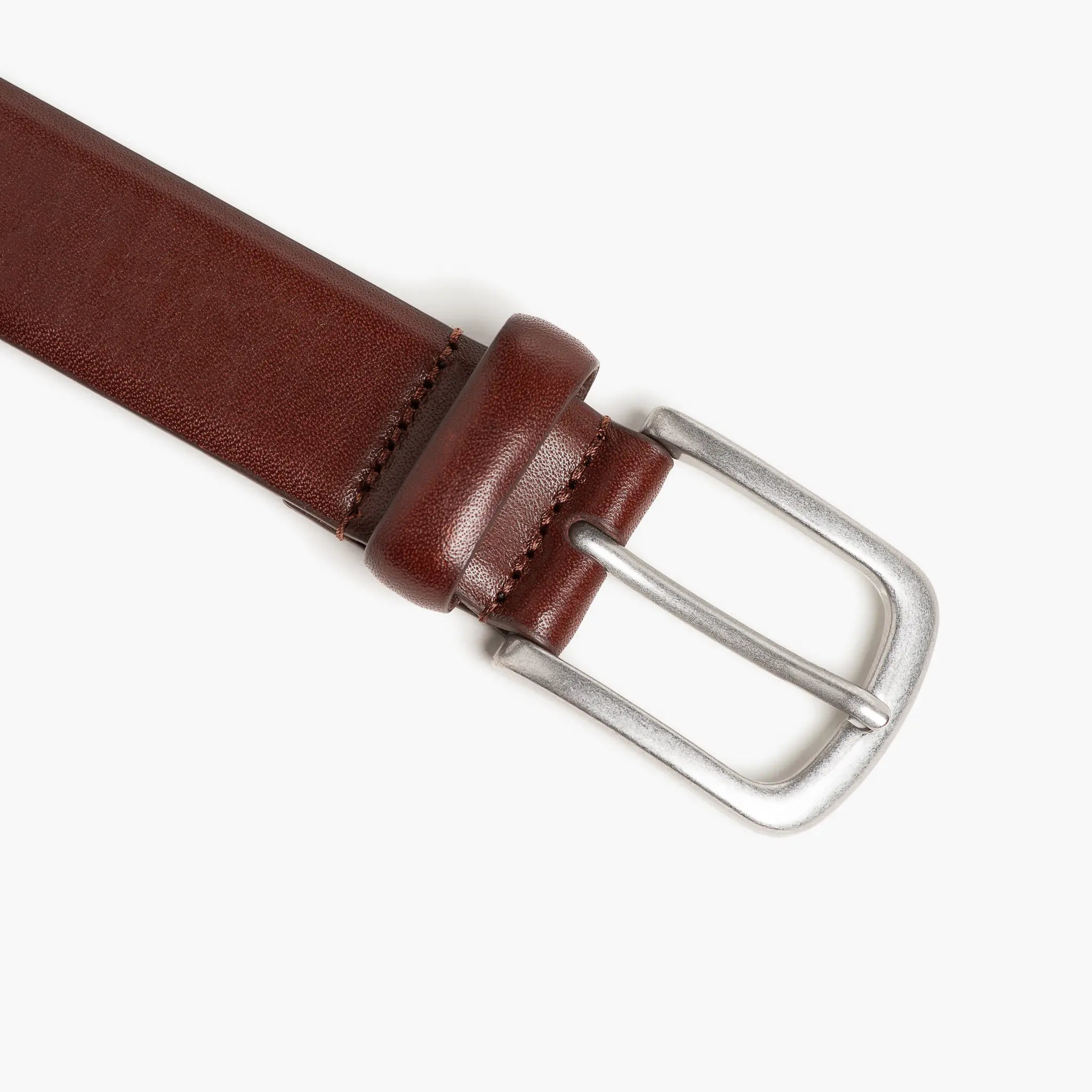 Men's brown leather belt from Mizzen+Main.