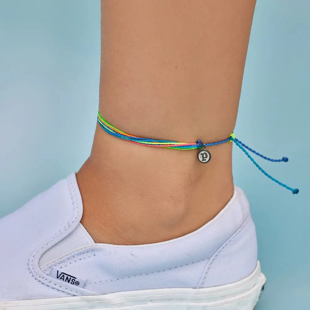 Neon Shores Anklet - Pura Vida Shoe View