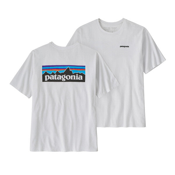 Patagonia M's P-6 Logo Responsibili-Tee - White