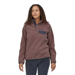 Patagonia Women's Lightweight Synchilla Pullover in Brown.