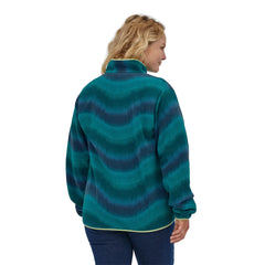 Patagonia Women's Lightweight Synchilla Pullover in Green.