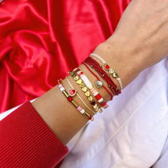 Red Cross Three Hearts Gold - Pura Vida Valentine's Day Collection View