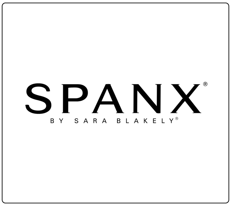 SPANX brand logo, SPANX BY SARA BLAKELY.