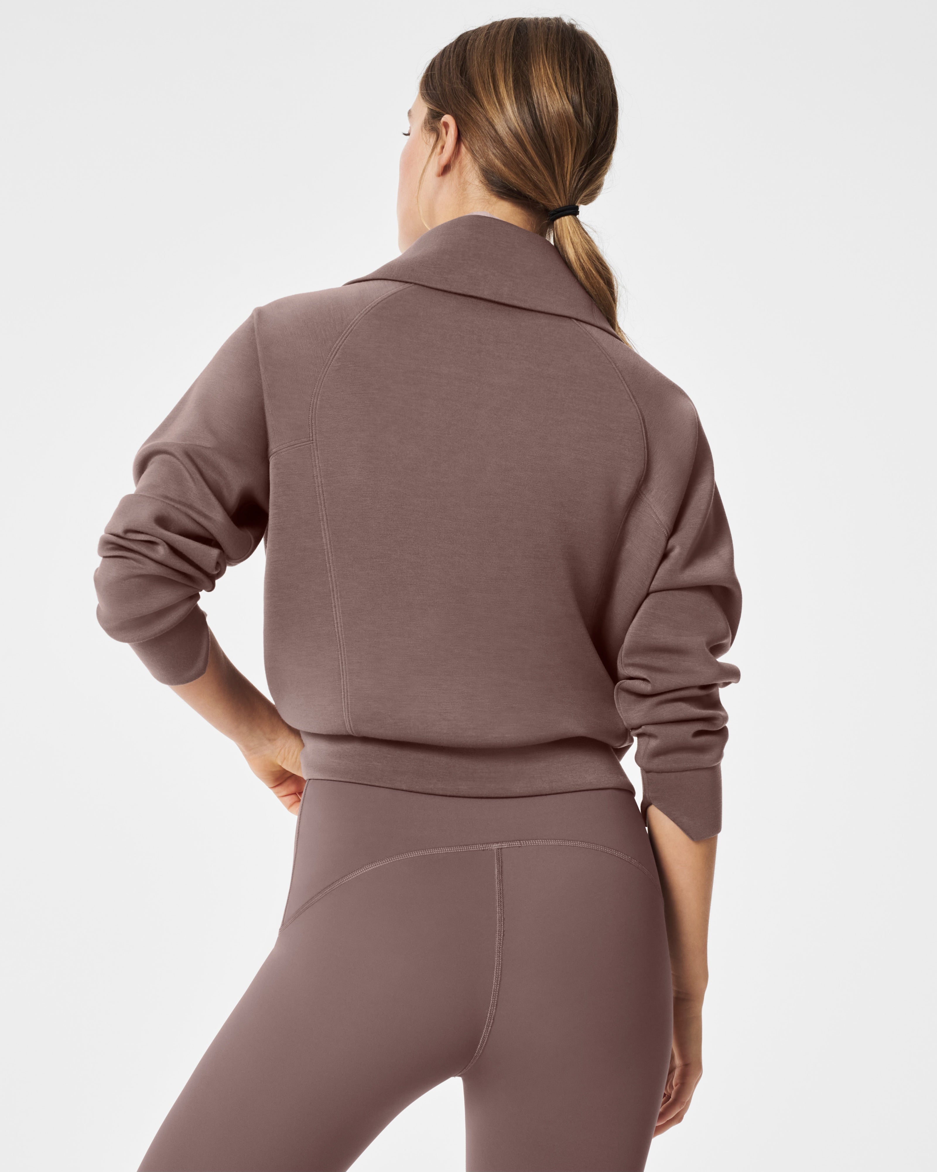 Spanx Airessentials Half Zip | Smoke