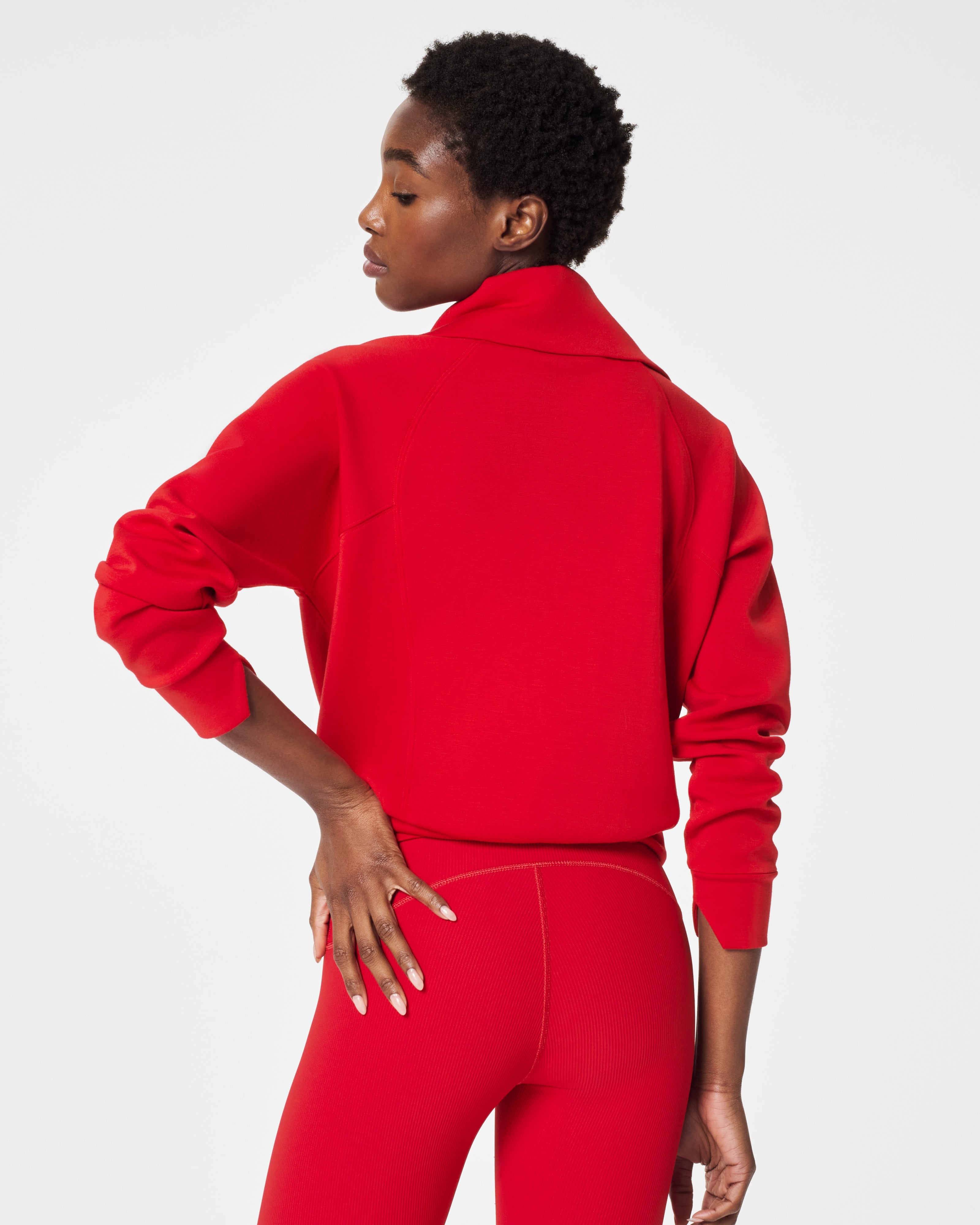 Spanx Airessentials Half Zip | Spanx Red