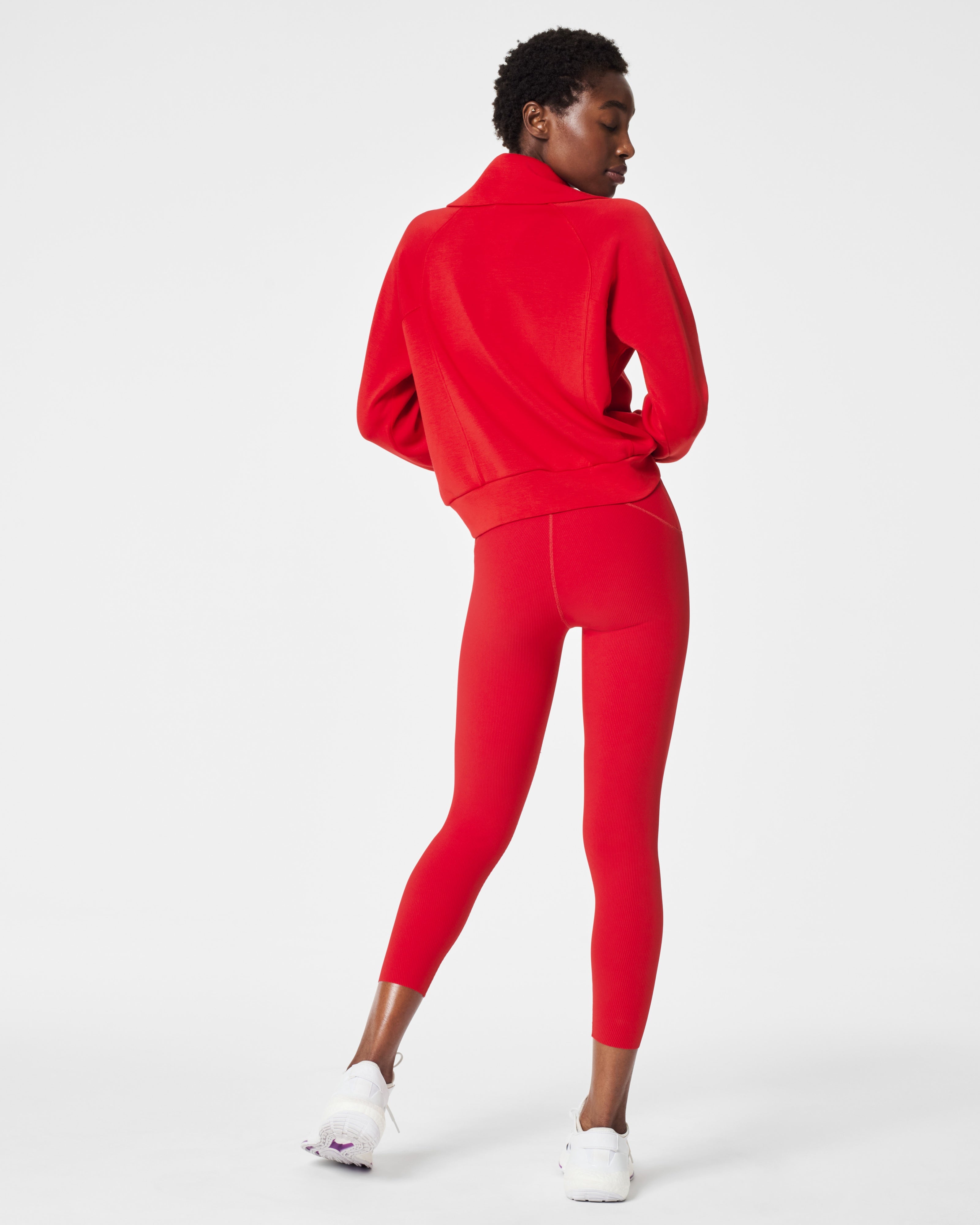 Spanx Airessentials Half Zip | Spanx Red