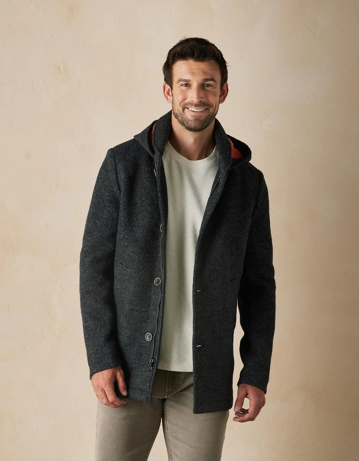 Balboa City Peacoat in Grey from The Normal Brand.