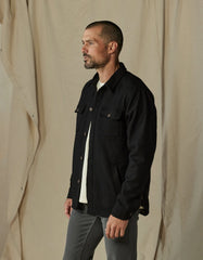 Brightside Flannel Lined Workwear Jacket in Black from The Normal Brand.