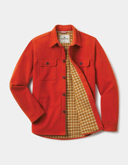 Brightside Flannel Lined Workwear Jacket in Orange Flame from The Normal Brand.