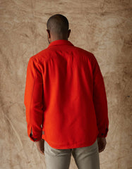 Brightside Flannel Lined Workwear Jacket in Orange Flame from The Normal Brand.