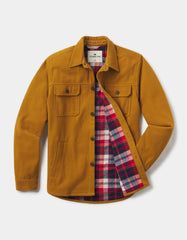 Brightside Flannel Lined Workwear Jacket in Gold from The Normal Brand.