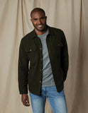Brightside Flannel Lined Workwear Jacket in Green from The Normal Brand.
