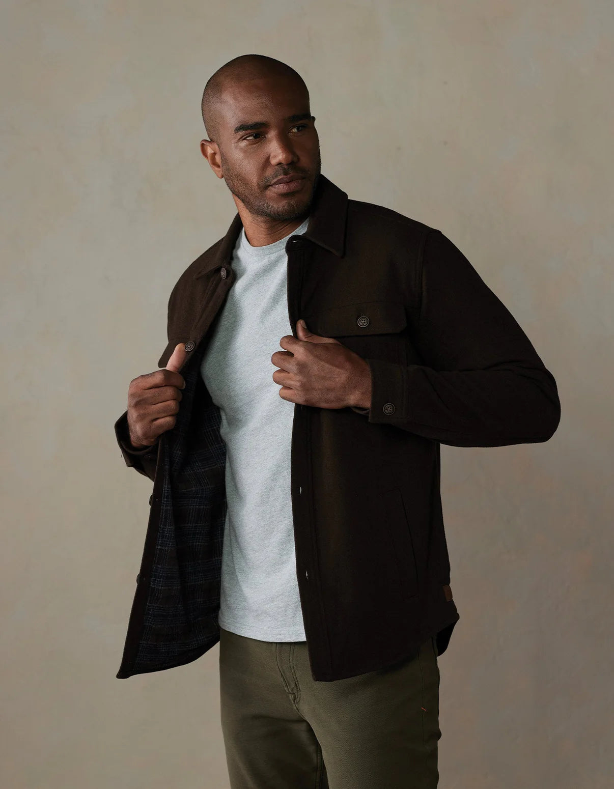 Brightside Flannel Lined Workwear Jacket in Kodiak from The Normal Brand.