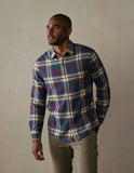 Hudson Double Brushed Flannel in Eventide Plaid from The Normal Brand.