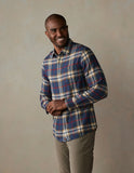 Hudson Double Brushed Flannel in Eventide Plaid from The Normal Brand.