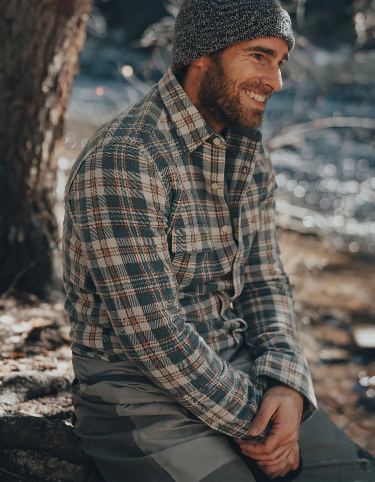 Mountain Overshirt in Mineral Blue from The Normal Brand.