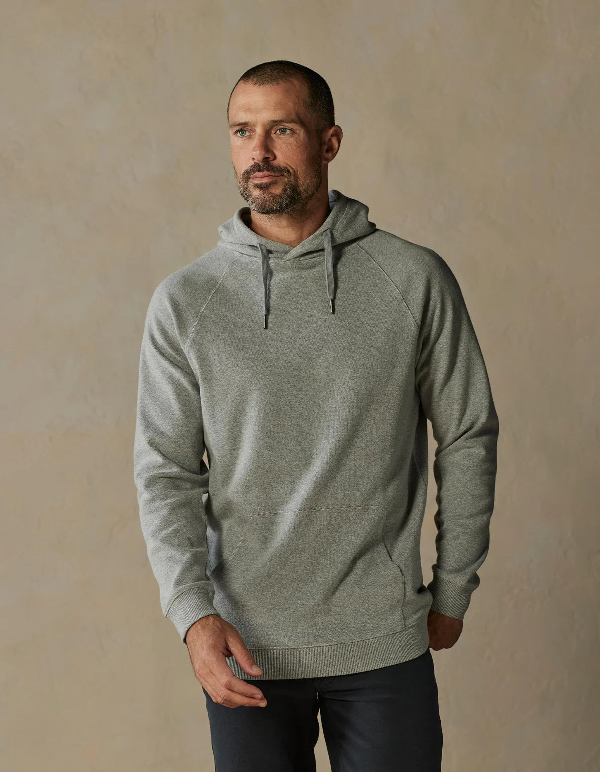 Puremeso Weekend Hoodie in Athletic Grey from The Normal Brand.