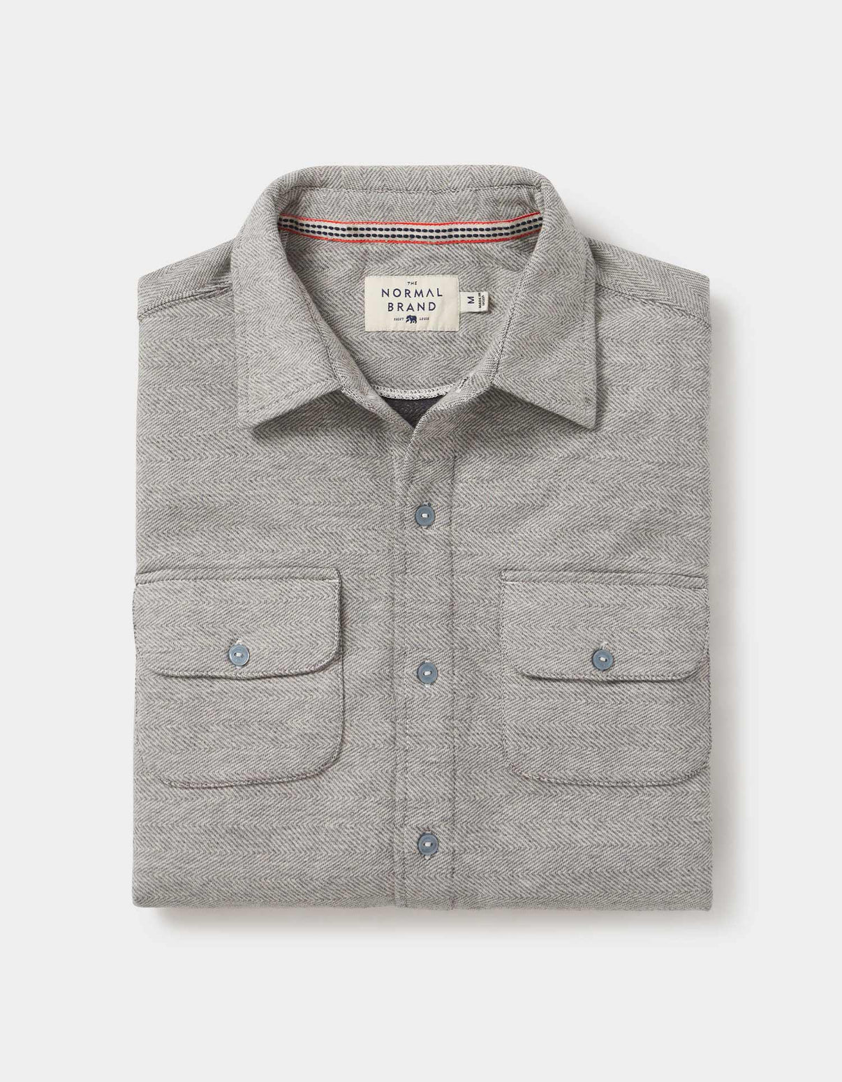 Textured Knit Shirt in Graphite in The Normal Brand.